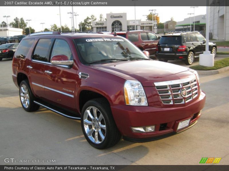 Red-E / Cocoa/Light Cashmere 2007 Cadillac Escalade AWD