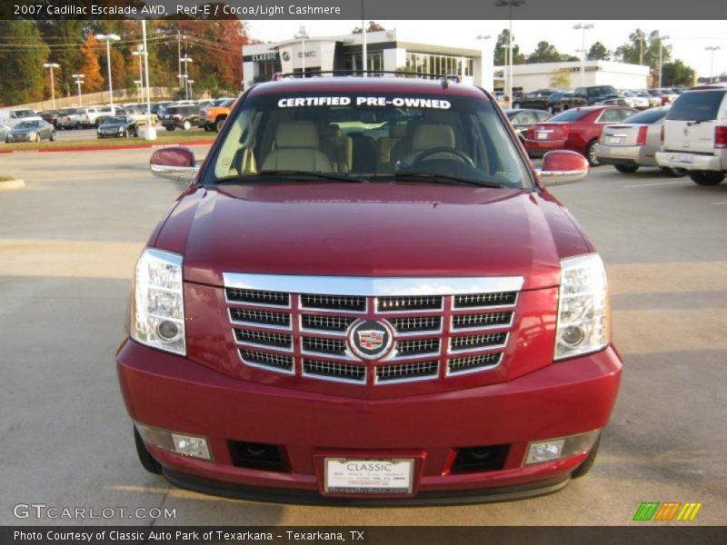 Red-E / Cocoa/Light Cashmere 2007 Cadillac Escalade AWD