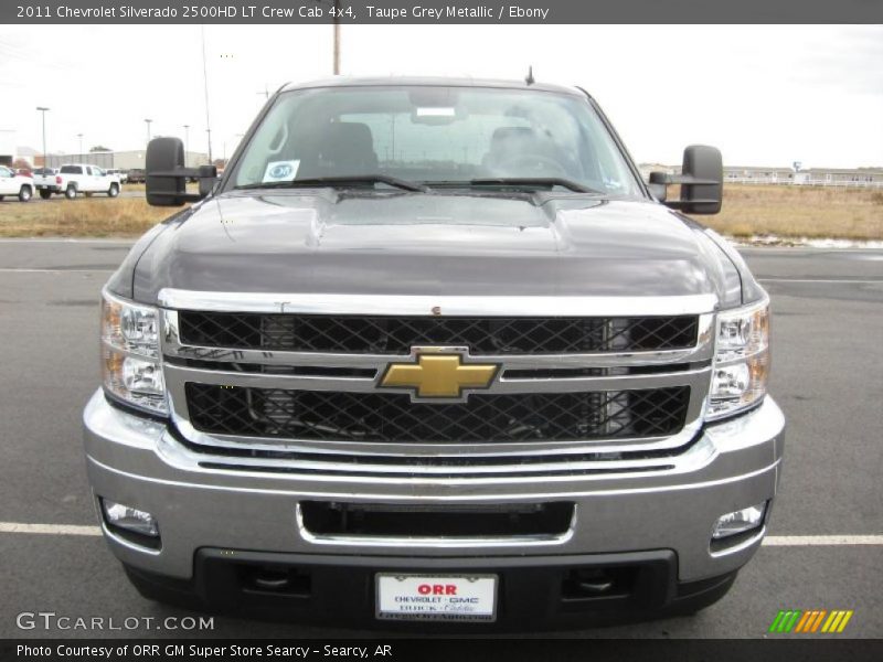 Taupe Grey Metallic / Ebony 2011 Chevrolet Silverado 2500HD LT Crew Cab 4x4