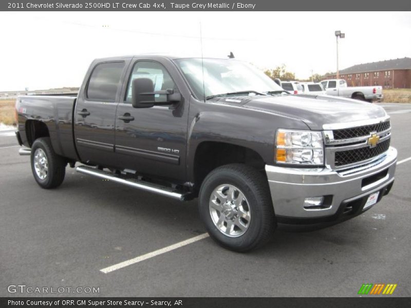 Taupe Grey Metallic / Ebony 2011 Chevrolet Silverado 2500HD LT Crew Cab 4x4