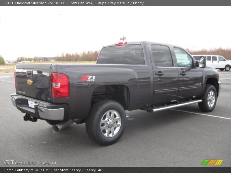 Taupe Grey Metallic / Ebony 2011 Chevrolet Silverado 2500HD LT Crew Cab 4x4