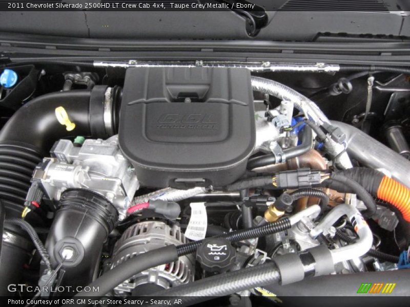 Taupe Grey Metallic / Ebony 2011 Chevrolet Silverado 2500HD LT Crew Cab 4x4