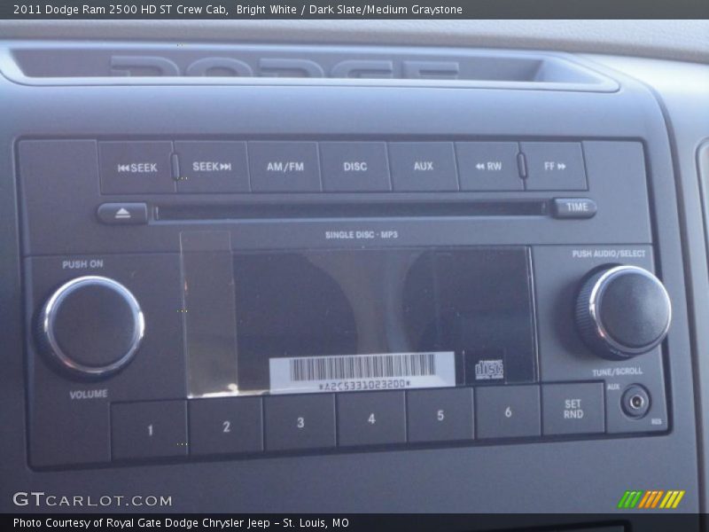 Bright White / Dark Slate/Medium Graystone 2011 Dodge Ram 2500 HD ST Crew Cab