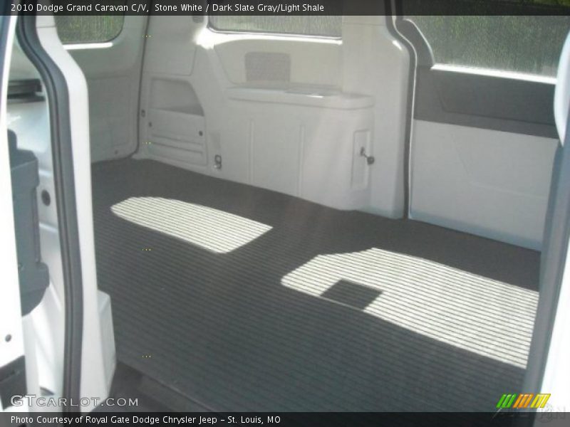 Stone White / Dark Slate Gray/Light Shale 2010 Dodge Grand Caravan C/V