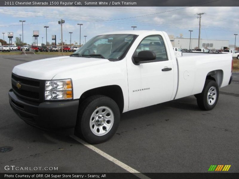 Summit White / Dark Titanium 2011 Chevrolet Silverado 1500 Regular Cab