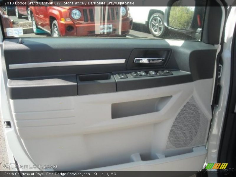 Stone White / Dark Slate Gray/Light Shale 2010 Dodge Grand Caravan C/V
