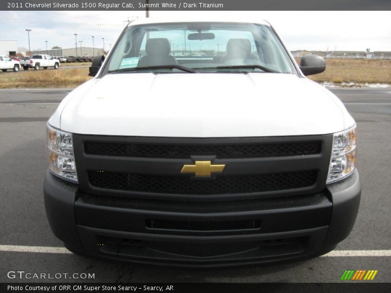 Summit White / Dark Titanium 2011 Chevrolet Silverado 1500 Regular Cab