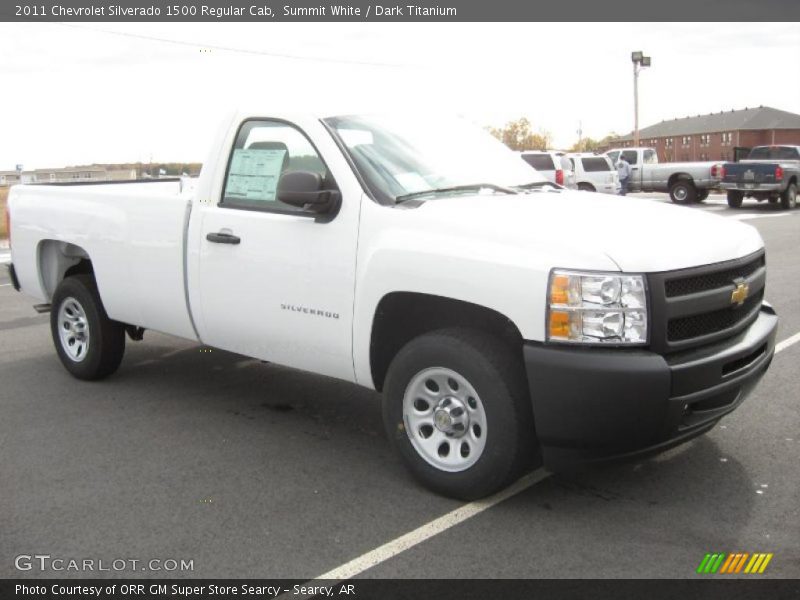 Summit White / Dark Titanium 2011 Chevrolet Silverado 1500 Regular Cab