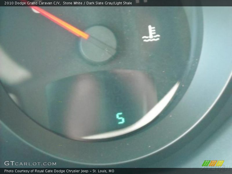 Stone White / Dark Slate Gray/Light Shale 2010 Dodge Grand Caravan C/V