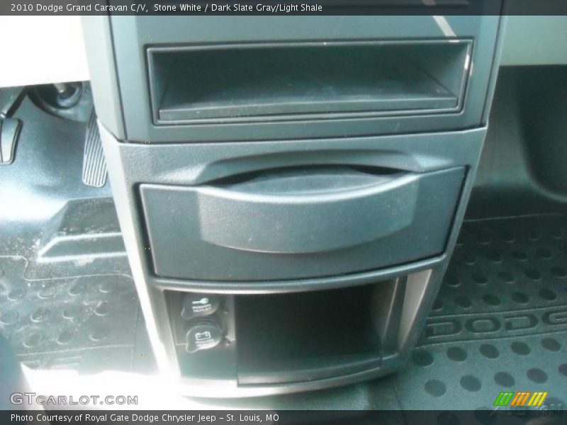 Stone White / Dark Slate Gray/Light Shale 2010 Dodge Grand Caravan C/V