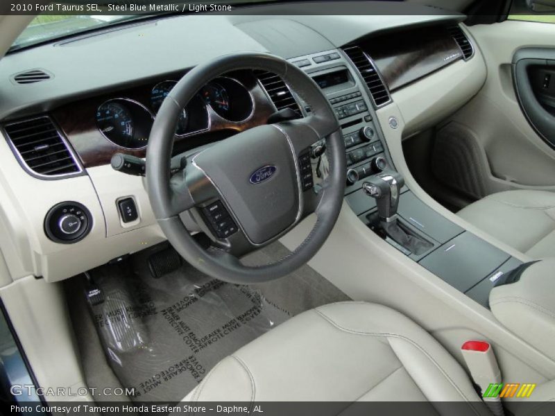 Steel Blue Metallic / Light Stone 2010 Ford Taurus SEL
