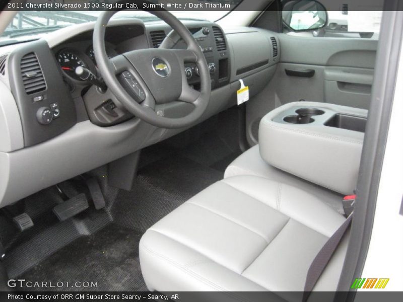 Summit White / Dark Titanium 2011 Chevrolet Silverado 1500 Regular Cab