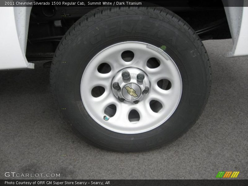 Summit White / Dark Titanium 2011 Chevrolet Silverado 1500 Regular Cab