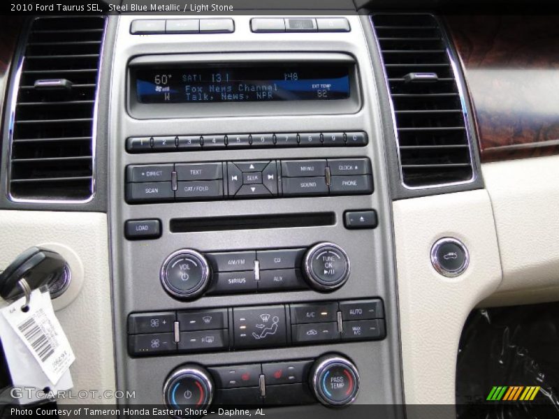 Steel Blue Metallic / Light Stone 2010 Ford Taurus SEL