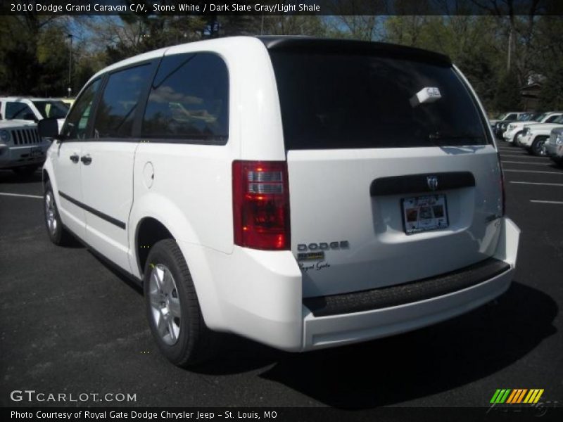 Stone White / Dark Slate Gray/Light Shale 2010 Dodge Grand Caravan C/V