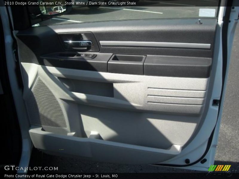 Stone White / Dark Slate Gray/Light Shale 2010 Dodge Grand Caravan C/V