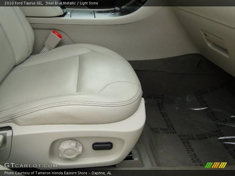 Steel Blue Metallic / Light Stone 2010 Ford Taurus SEL