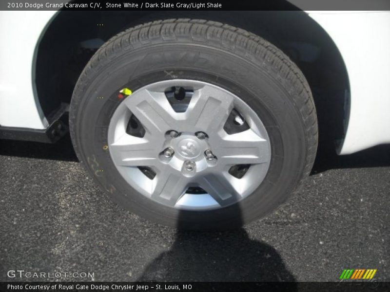 Stone White / Dark Slate Gray/Light Shale 2010 Dodge Grand Caravan C/V