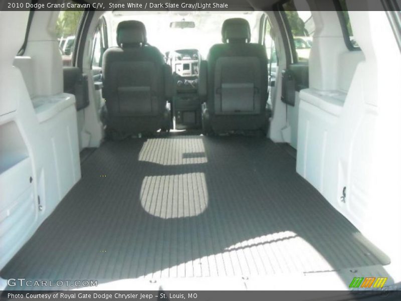 Stone White / Dark Slate Gray/Light Shale 2010 Dodge Grand Caravan C/V