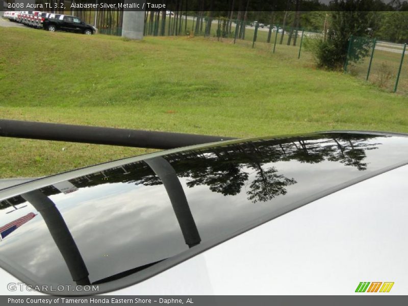 Alabaster Silver Metallic / Taupe 2008 Acura TL 3.2
