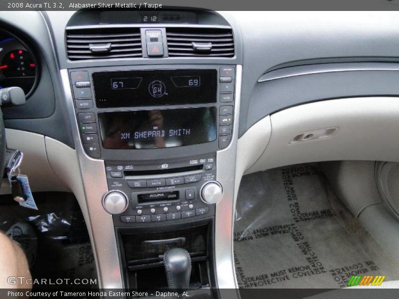 Alabaster Silver Metallic / Taupe 2008 Acura TL 3.2