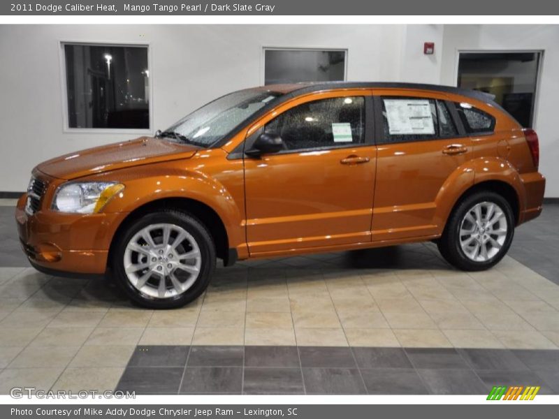 Mango Tango Pearl / Dark Slate Gray 2011 Dodge Caliber Heat