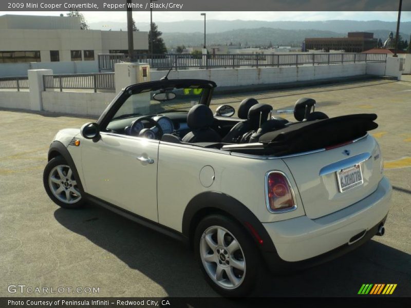 Pepper White / Black/Grey 2009 Mini Cooper Convertible