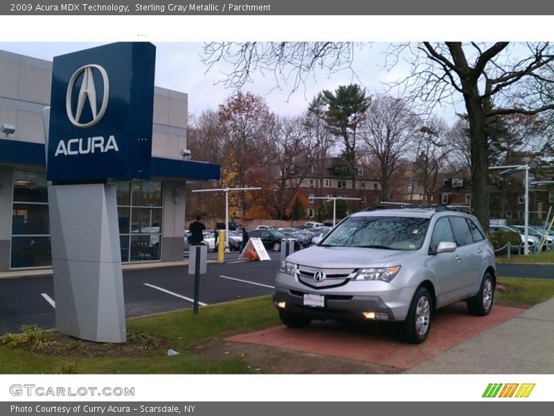 Sterling Gray Metallic / Parchment 2009 Acura MDX Technology