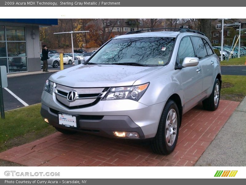 Sterling Gray Metallic / Parchment 2009 Acura MDX Technology
