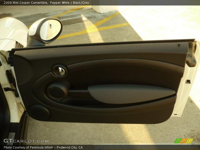 Pepper White / Black/Grey 2009 Mini Cooper Convertible