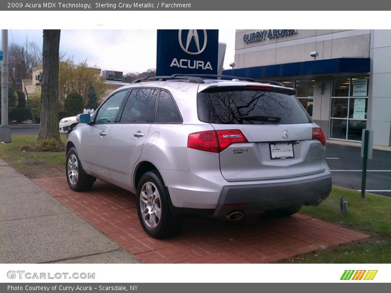 Sterling Gray Metallic / Parchment 2009 Acura MDX Technology