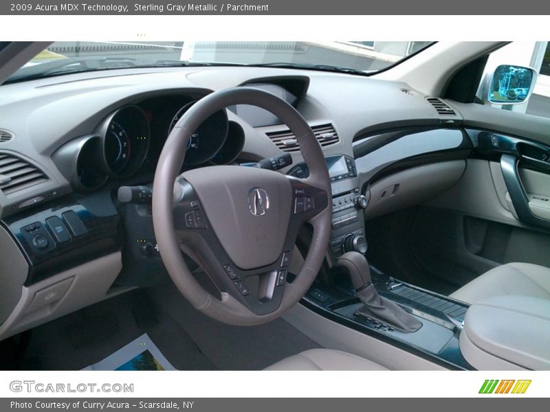 Sterling Gray Metallic / Parchment 2009 Acura MDX Technology