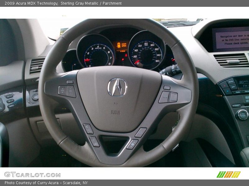 Sterling Gray Metallic / Parchment 2009 Acura MDX Technology