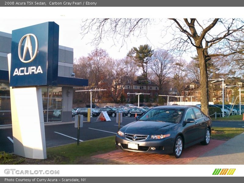Carbon Gray Pearl / Ebony 2008 Acura TSX Sedan