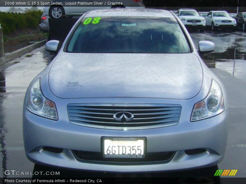 Liquid Platinum Silver / Graphite 2008 Infiniti G 35 S Sport Sedan