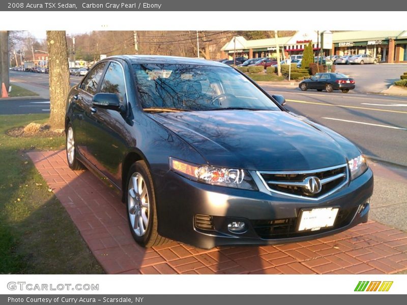 Carbon Gray Pearl / Ebony 2008 Acura TSX Sedan