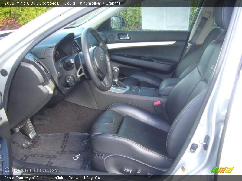  2008 G 35 S Sport Sedan Graphite Interior