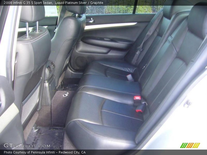  2008 G 35 S Sport Sedan Graphite Interior