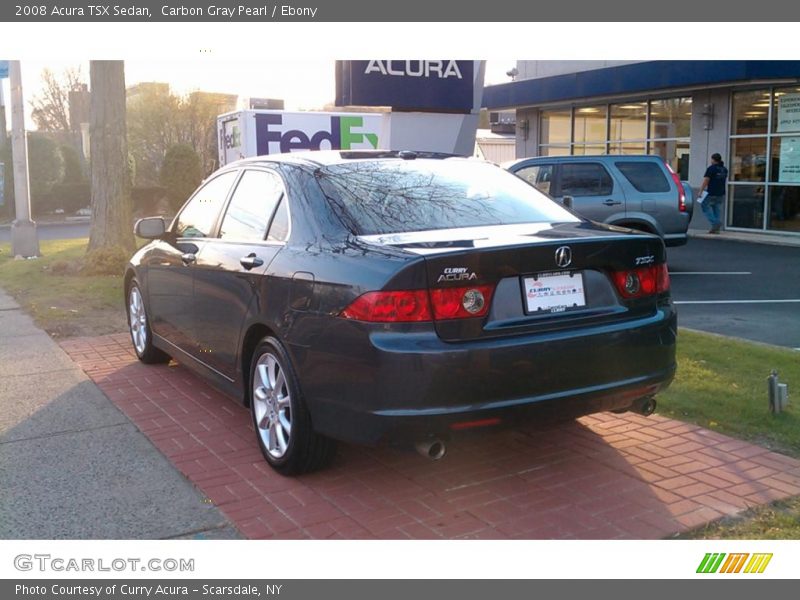 Carbon Gray Pearl / Ebony 2008 Acura TSX Sedan