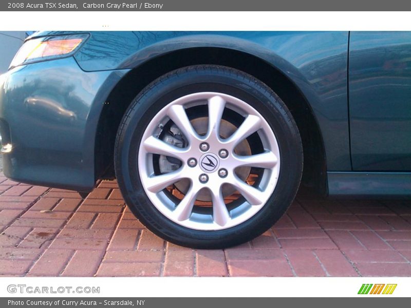 Carbon Gray Pearl / Ebony 2008 Acura TSX Sedan