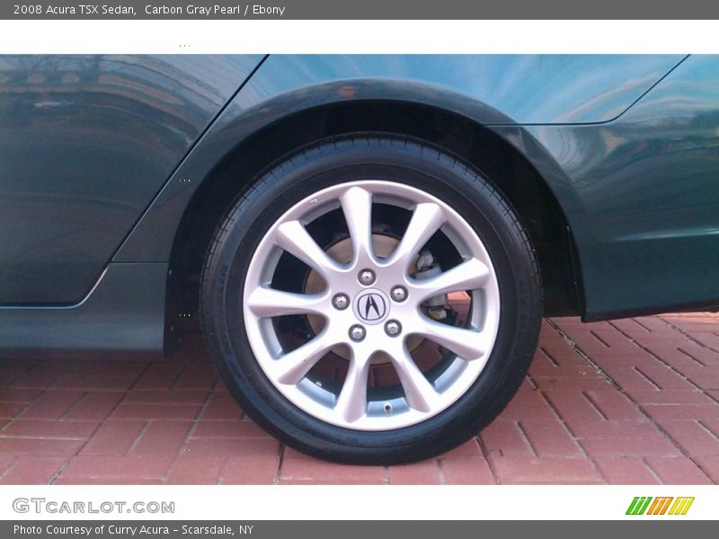 Carbon Gray Pearl / Ebony 2008 Acura TSX Sedan