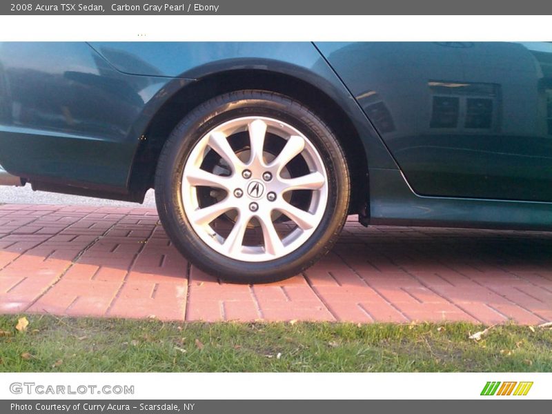 Carbon Gray Pearl / Ebony 2008 Acura TSX Sedan
