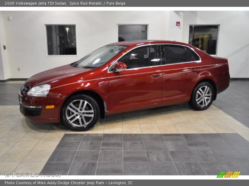 Spice Red Metallic / Pure Beige 2006 Volkswagen Jetta TDI Sedan