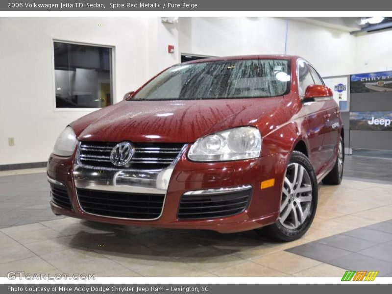 Spice Red Metallic / Pure Beige 2006 Volkswagen Jetta TDI Sedan