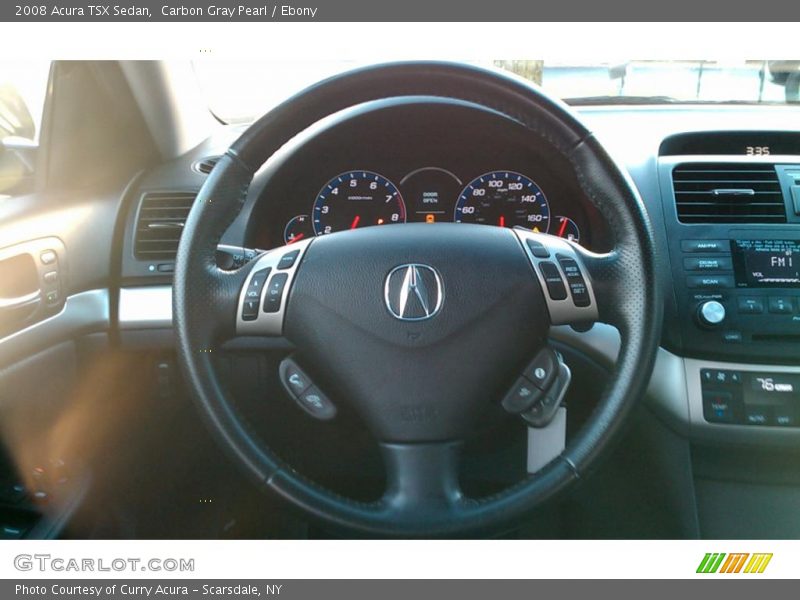 Carbon Gray Pearl / Ebony 2008 Acura TSX Sedan