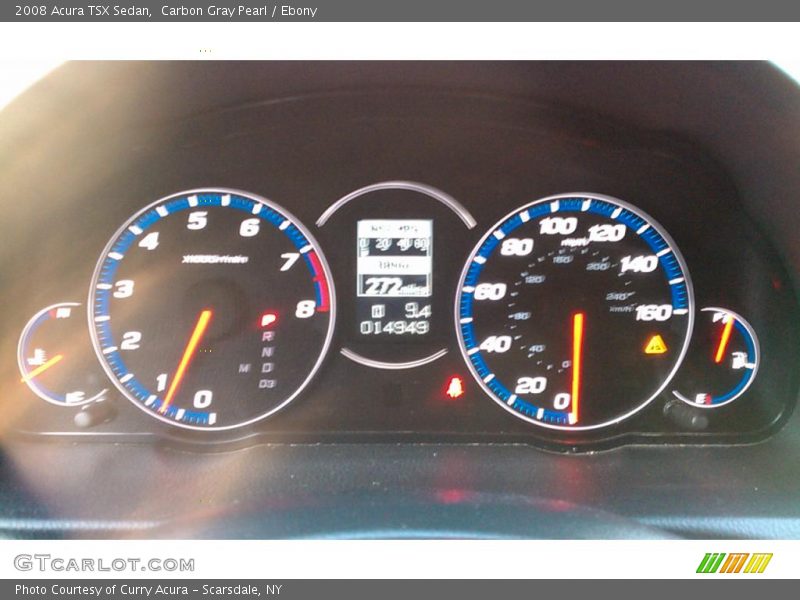 Carbon Gray Pearl / Ebony 2008 Acura TSX Sedan