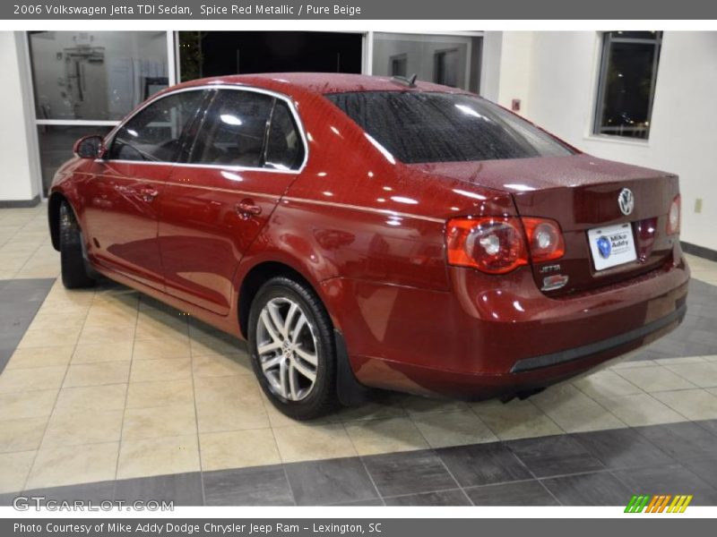 Spice Red Metallic / Pure Beige 2006 Volkswagen Jetta TDI Sedan