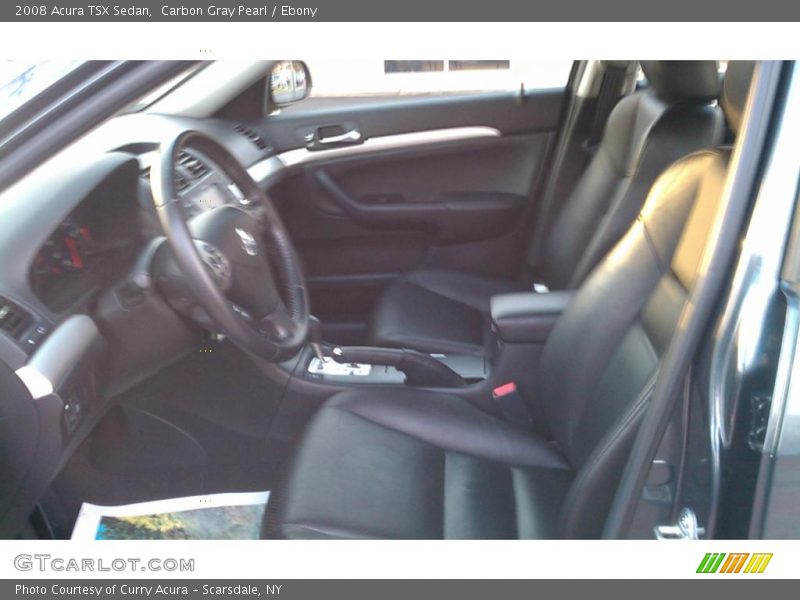 Carbon Gray Pearl / Ebony 2008 Acura TSX Sedan