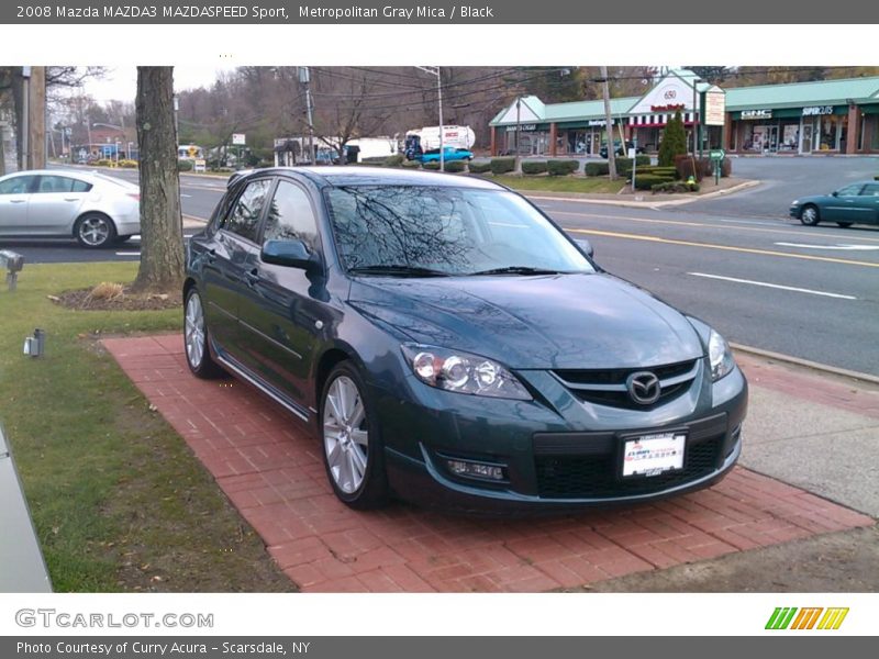 Metropolitan Gray Mica / Black 2008 Mazda MAZDA3 MAZDASPEED Sport