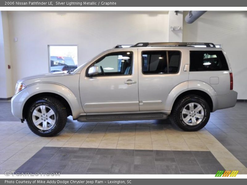 Silver Lightning Metallic / Graphite 2006 Nissan Pathfinder LE